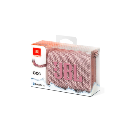 Enceinte Bluetooth Portable JBL Go 3 Rose IP67 5H - JBLGO3PINK — JBL · Smarty Paris 18e
